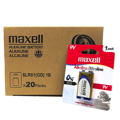 MAXELL 9V Alkaline Battery Long Lasting